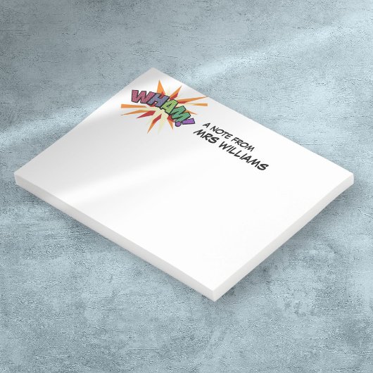 パーソナライズされたおもしろいモダン漫画ブックWHAM ポストイット