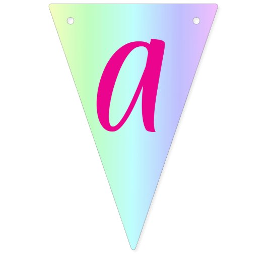 パーソナライズされたおもしろいレカラフルインボーハッピーバースデー! バンティングフラッグ (第3の旗)