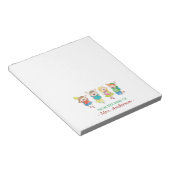 パーソナライズされたおもしろい先生 ノートパッド (アングル)