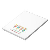 パーソナライズされたおもしろい先生 ノートパッド (回転)