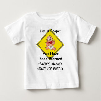 パーソナライズされたおもしろい新生児 ベビーTシャツ