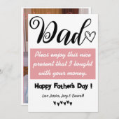 パーソナライズされたおもしろい最高のパパお父様の日 シーズンカード (正面/裏面)