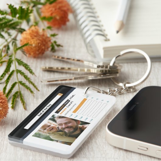 パーソナライズされたおもしろい最高のパパ キーホルダー (正面右)