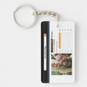 パーソナライズされたおもしろい最高のパパ キーホルダー (正面)