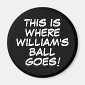 パーソナライズされたおもしろい漫画ブックゴルフボールマーカー マグネット (正面)