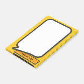 パーソナライズされたおもしろい漫画本の音声バブル ポストイット (アングル)