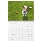 パーソナライズされたおもしろい犬の準備カレンダー2024 カレンダー (1月 2027)