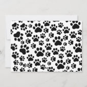 パーソナライズされたおもしろい犬フォトクリスマス写真 シーズンカード (裏面)