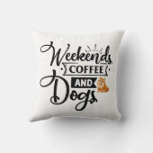 パーソナライズされたおもしろい犬引用文デザイン クッション (裏面)