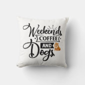 パーソナライズされたおもしろい犬引用文デザイン クッション (正面)