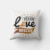 パーソナライズされたおもしろい犬引用文デザイン クッション (裏面)