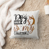 パーソナライズされたおもしろい犬引用文デザイン クッション (ブランケット)