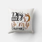 パーソナライズされたおもしろい犬引用文デザイン クッション (裏面)