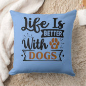 パーソナライズされたおもしろい犬引用文デザイン クッション (ブランケット)