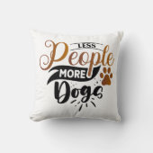 パーソナライズされたおもしろい犬引用文デザイン クッション (正面)