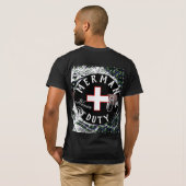 パーソナライズされたおもしろい独身の監視員 Tシャツ (裏面フル)