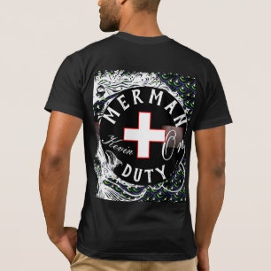 パーソナライズされたおもしろい独身の監視員 Tシャツ