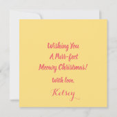 パーソナライズされたおもしろい猫好き (裏面)