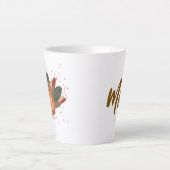 パーソナライズされたおもしろい秋 カフェラテマグ (正面)