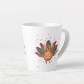 パーソナライズされたおもしろい秋 カフェラテマグ (右アングル)