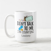 パーソナライズされたおもしろい薬剤師/テック・コーヒー・マグ コーヒーマグカップ (左)