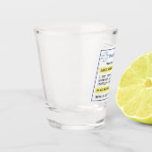 パーソナライズされたおもしろい製ガラス ショットグラス (左)