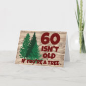 パーソナライズされたおもしろい誕生日老齢樹 カード (正面)