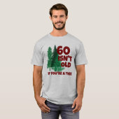 パーソナライズされたおもしろい誕生日老齢樹 Tシャツ (正面フル)