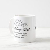 パーソナライズされたおもしろい誕生日 コーヒーマグカップ (正面左)