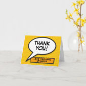 パーソナライズされたおもしろい通話バブル カード (黄色い花)