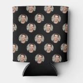 パーソナライズされたおもしろい顔カスタム写真 缶クーラー (正面)