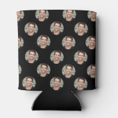 パーソナライズされたおもしろい顔カスタム写真 缶クーラー (裏面)