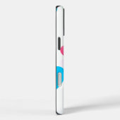 パーソナライズされたおもしろい、グリカラフルッドハートパターン Case-Mate iPhoneケース (裏面 / 右)