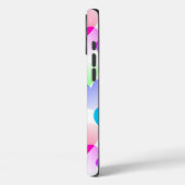 パーソナライズされたおもしろい、グリカラフルッドハートパターン Case-Mate iPhoneケース (裏面 / 左)