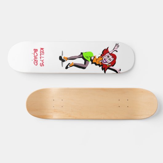 パーソナライズされたおもしろい スケートボード (横)