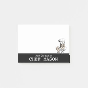 パーソナライズされたおもしろいFat Chef ポストイット
