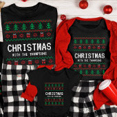 パーソナライズされたおもしろいMatching Aby Christmas Family Tシャツ