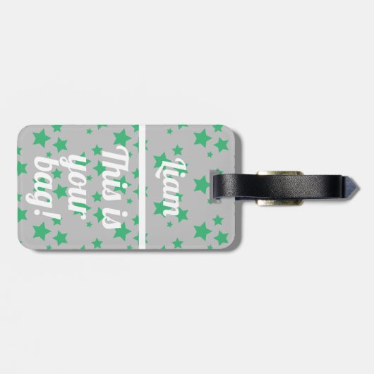 パーソナライズされたお前のバッグ |荷物おもしろいタグ ラゲッジタグ (裏面横)