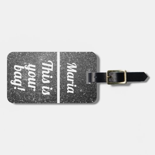 パーソナライズされたお前のバッグ |荷物おもしろいタグ ラゲッジタグ (正面横)