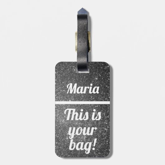 パーソナライズされたお前のバッグ |荷物おもしろいタグ ラゲッジタグ (裏面縦)