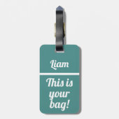 パーソナライズされたお前のバッグ |荷物おもしろいタグ ラゲッジタグ (裏面縦)