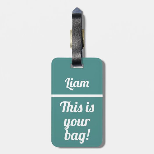 パーソナライズされたお前のバッグ |荷物おもしろいタグ ラゲッジタグ (裏面縦)