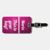 パーソナライズされたお前のバッグ |荷物おもしろいタグ ラゲッジタグ (正面横)