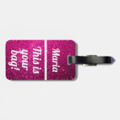 パーソナライズされたお前のバッグ |荷物おもしろいタグ ラゲッジタグ (裏面横)