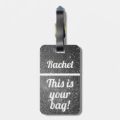 パーソナライズされたお前のバッグ |荷物おもしろいタグ ラゲッジタグ (裏面縦)
