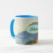 「パーソナライズされたお名前」クロード・モネ山 マグカップ (正面左)