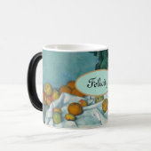 「パーソナライズされたお名前」ポール・セザンヌ・フルーツ モーフィングマグカップ (正面左)