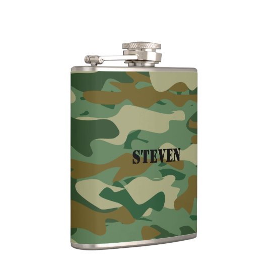 パーソナライズされたお尻フラスコ |迷彩模様のデザイン フラスク (右)