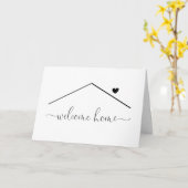 パーソナライズされたお帰りホームカード カード (黄色い花)