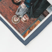 パーソナライズされたお母さん子供12フォトコラージュ フリースブランケット (角)